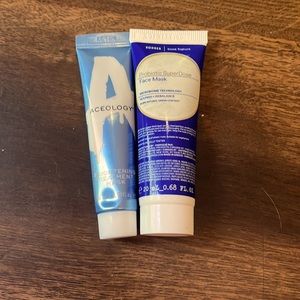 ACEOLOGY brightening treatment mask and Probiotics SuperDose Face mask